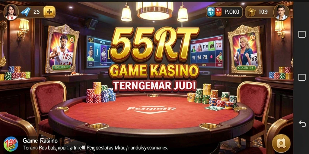 Screenshot gameplay apik dari 55RT menampilkan pengalaman Kasino yang mendebarkan.
