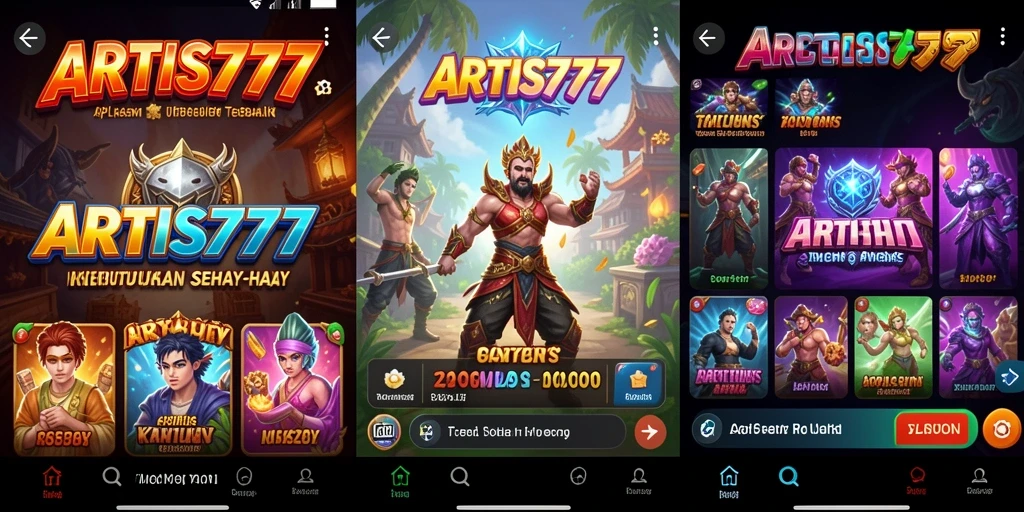 Screenshot aplikasi ARTIS777 menampilkan fitur Utility yang menarik.