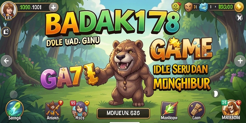 Tampilan gameplay seru dari BADAK178 yang penuh warna.