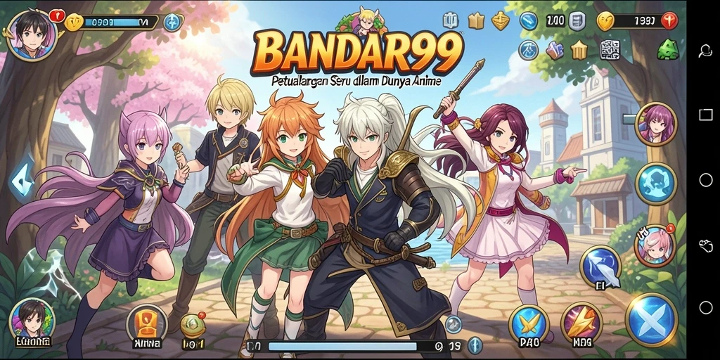 Tangkapan layar menampilkan aksi karakter anime dalam pertempuran seru.