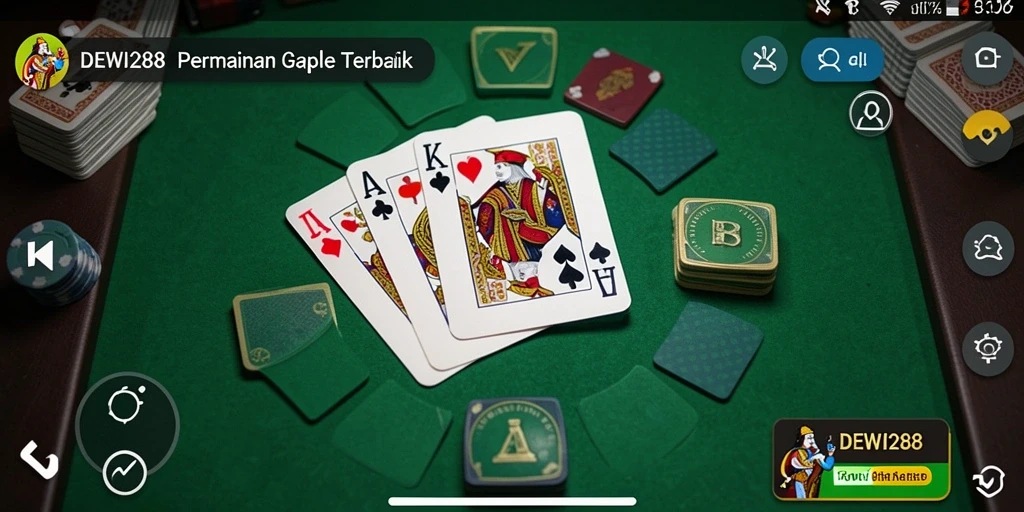 Screenshot gameplay DEWI288 menampilkan keseruan bermain Gaple.