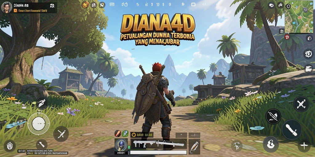 Screenshot dari gameplay <strong>DIANA4D</strong> menunjukkan kebebasan eksplorasi yang menakjubkan.