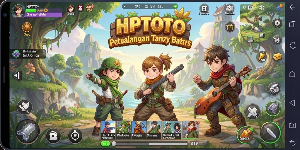 Screenshot HPTOTO menampilkan petualangan epik di dunia terbuka.