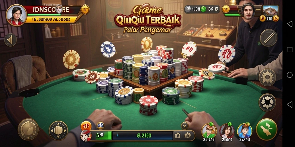 Gameplay seru IDNSCORE dengan grafis menarik dan interaksi pemain.