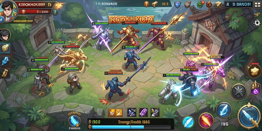 Tampilan layar gameplay <strong>KODOKHOKI889</strong> yang mendebarkan dan penuh strategi.
