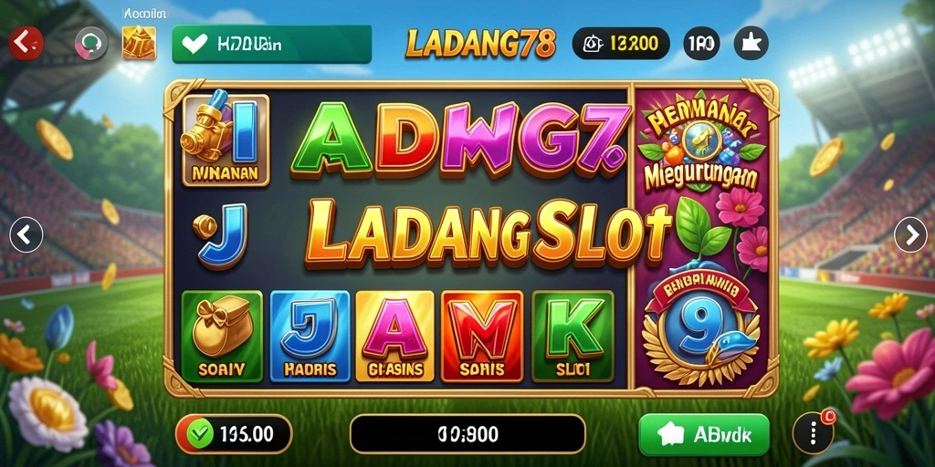 Tampilan gameplay menarik dari slot LADANG78 yang penuh warna.