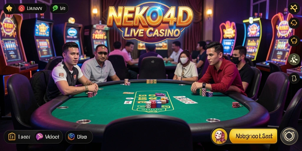 Screenshot gameplay NEKO4D yang menarik dan penuh aksi Live Casino.
