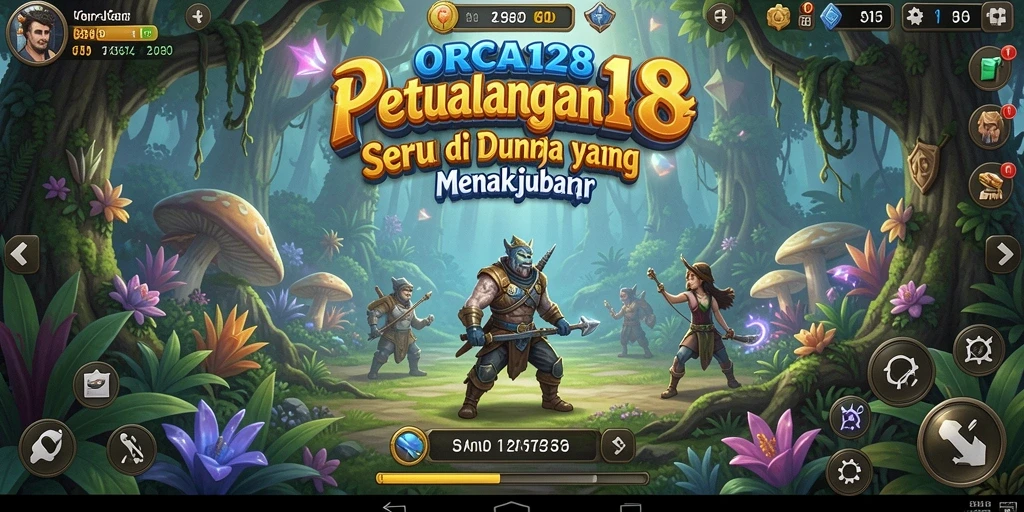 Tangkapan layar gameplay ORCA128 menampilkan petualangan mendebarkan dan lingkungan yang indah.