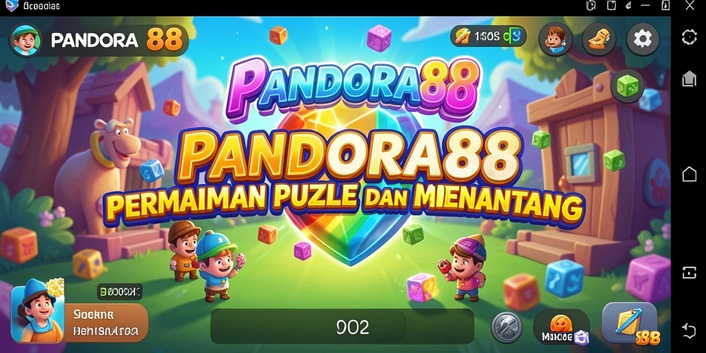 Tampilan gameplay PANDORA88 dengan berbagai puzzle menarik.