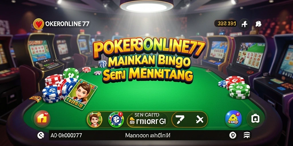 Screenshot menampilkan gameplay seru Bingo di POKERONLINE77.