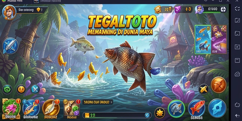 Screenshot utama TEGALTOTO menampilkan suasana memancing yang seru dan menantang.