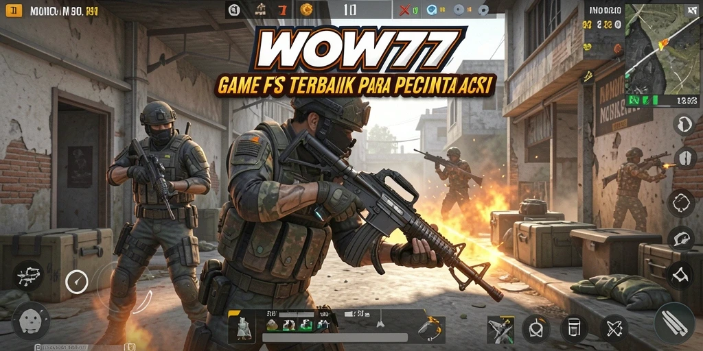 Tampilan gameplay WOW77 yang mendebarkan di medan perang.