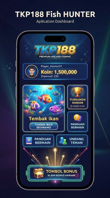 Tampilan antarmuka utama tkp188 yang user-friendly.